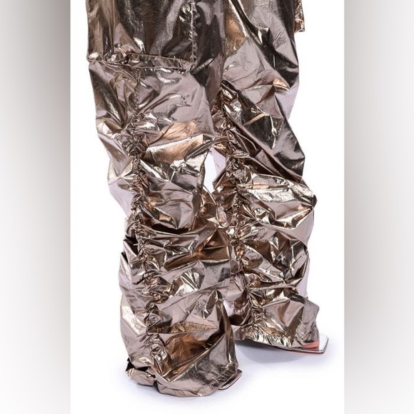 Glimpse of Magic Relaxed Metallic Pant - Silver - Picture 6 of 6